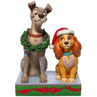 Disney Traditions by Jim Shore - Christmas Decked Out Dogs - Lady & the Tramp Figurine 17cm
