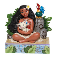 Disney Traditions by Jim Shore - Moana, Pua & Hei Hei - Moana Figurine 13.3cm