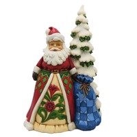 Heartwood Creek by Jim Shore Santa With Christmas Tree Figurine 27.9cm