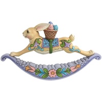 Heartwood Creek by Jim Shore Easter Bunny Rabbit Eggs-Capades Rocker Figurine 10cm