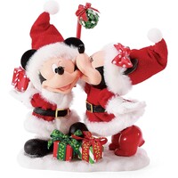 Department 56 Possible Dreams Disney - Mickey & Minnie Mouse Big Christmas Kiss 