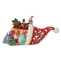 Heartwood Creek by Jim Shore Christmas Cornucopia Santa Hat Toys Figurine 12.5cm