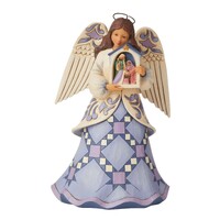 Heartwood Creek by Jim Shore Christmas Angel Holding Nativity Stable 6008922