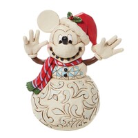 Disney Traditions by Jim Shore - Mickey Mouse Snowman Snowy Smiles Figurine 17cm