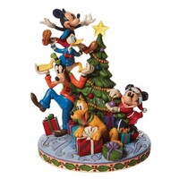 Disney Traditions by Jim Shore - Mickey & Friends Christmas Tree Light Up Figurine 21cm