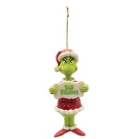 Grinch by Jim Shore - Grinch Bah Humbug - Hanging Ornament 13cm