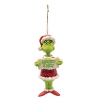 Grinch by Jim Shore - Grinch Naughty Nice - Hanging Ornament 13cm