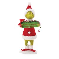 Department 56 Possible Dreams - Beware A Grinch Lives Here 32cm H
