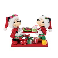 Department 56 Possible Dreams Disney - Mickey & Minnie Mouse Santa Cookies Figurine 14cm