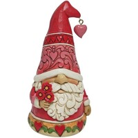Heartwood Creek by Jim Shore Gnome - Love Red Hearts Hat Figurine 12.7cm