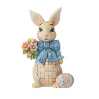 Heartwood Creek by Jim Shore Easter Bunny with Flowers Mini Figurine 10.5cm