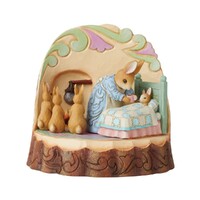 Beatrix Potter by Jim Shore - Carved by Heart - Mrs Rabbit & Bunnies Figurine 17cm