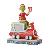 Grinch by Jim Shore - Grinch on Whoville Red Train Figurine 20.5cm