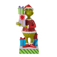 Grinch by Jim Shore - Grinch Holding Christmas Presents Figurine 20cm