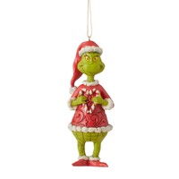 Grinch by Jim Shore - Grinch Candy Cane Heart - Hanging Ornament 13.5cm
