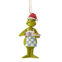 Grinch by Jim Shore - Grinch in Apron with Cookies - Hanging Ornament 13.3cm