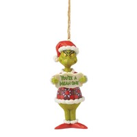 Grinch by Jim Shore - Grinch Your a Mean One - Hanging Ornament 12.5cm