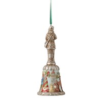 Heartwood Creek by Jim Shore 20th Anniversary Christmas Bell Hanging Ornament 13.5cm