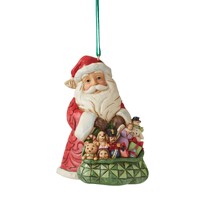Heartwood Creek by Jim Shore - Santa With Bag of Toys - Hanging Christmas Ornament 9cm