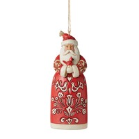 Heartwood Creek by Jim Shore - Santa Nordic Noel - Hanging Christmas Ornament 12cm