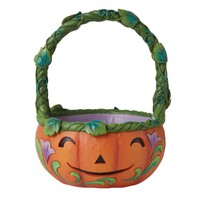 Heartwood Creek by Jim Shore - Halloween Basket Two-Sided Figurine 21.5cm