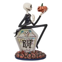 Disney Traditions by Jim Shore - Gravestone Jack - Nightmare Before Christmas Figurine 21.5cm