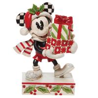 Disney Traditions by Jim Shore - Mickey Mouse Christmas Present Gift Figurine 11.5cm