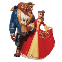Disney Traditions by Jim Shore - Belle & Beast Christmas - Beauty & the Beast Figurine 23cm