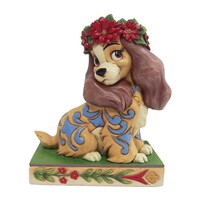 Disney Traditions by Jim Shore - Christmas Lady - Lady & the Tramp Figurine 11cm