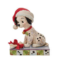 Disney Traditions by Jim Shore  - Lucky Christmas - 101 Dalmatians Figurine 10cm