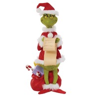 Department 56 Dr Seuss Grinch - Checking His Christmas List Figurine 23cm