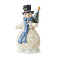 Heartwood Creek by Jim Shore - Snowman Bottle Brush Tree Figurine 24cm