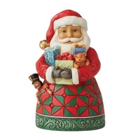 Heartwood Creek by Jim Shore Santa with Gifts Granting Wishes Pint-Sized Figurine