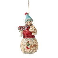 Heartwood Creek by Jim Shore - Winter Wonderland Snowman - Hanging Ornament 12cm