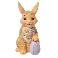 Heartwood Creek by Jim Shore - Easter Bunny Floral Mini Figurine 9.2cm