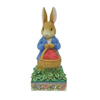Beatrix Potter by Jim Shore - Peter Rabbit Basket of Strawberries Figurine 15.8cm