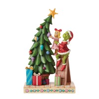 Grinch by Jim Shore - Grinch & Cindy Decorating Christmas Tree Figurine 26cm