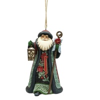 Heartwood Creek by Jim Shore - Holiday Manor Santa Christmas Hanging Ornament 11.4cm