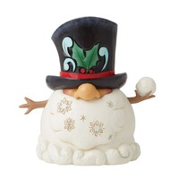 Heartwood Creek by Jim Shore - Gnome Snowman with Snowball Figurine 13.5cm