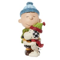 Peanuts by Jim Shore - Snoopy & Charlie Brown Hugging Figurine 14.3cm