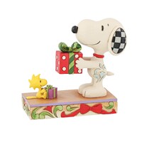 Peanuts by Jim Shore - Snoopy & Woodstock With Gift Figurine 12cm