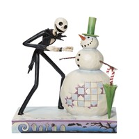 Disney Traditions by Jim Shore - Snowman & Jack - Nightmare Before Christmas Figurine 16.5cm