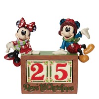 Disney Traditions by Jim Shore - Mickey & Minnie Countdown To Christmas Figurine 19cm