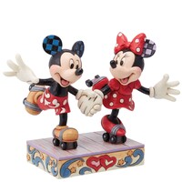 Disney Traditions by Jim Shore - Mickey & Minnie Roller Skating Figurine 14cm