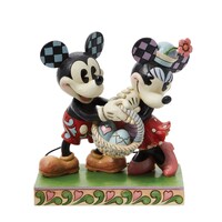 Disney Traditions by Jim Shore - Mickey & Minnie Easter Basket Figurine 14.5cm