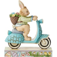 Heartwood Creek by Jim Shore - Easter Bunny Riding A Scooter Figurine 16cm