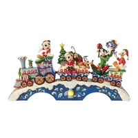Disney Traditions by Jim Shore - Mickey & Friends LED Musical Christmas Train Figurine