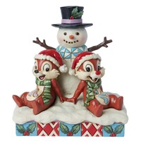 Disney Traditions by Jim Shore - Christmas Chipmunks -  Chip 'n' Dale Figurine 13.5cm