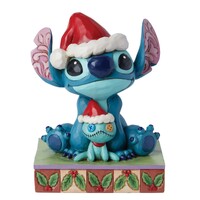 Disney Traditions by Jim Shore - Santa Stich with Scrump - Lilo & Stitch Figurine 14cm