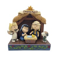 Peanuts by Jim Shore - Peanuts Light-Up Christmas Nativity Pageant Scene Figurine 17.5cm